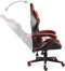 vidaXL - Racestoel - kunstleer - zwart - en - rood
