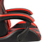 vidaXL - Racestoel - kunstleer - zwart - en - rood