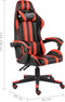 vidaXL - Racestoel - kunstleer - zwart - en - rood