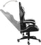vidaXL - Racestoel - kunstleer - zwart - en - wit