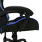 vidaXL - Racestoel - met - RGB - LED-verlichting - kunstleer - blauw - en - zwart