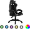 vidaXL - Racestoel - met - RGB - LED-verlichting - kunstleer - grijs - en - zwart