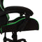 vidaXL - Racestoel - met - RGB - LED-verlichting - kunstleer - groen - en - zwart