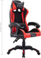 vidaXL - Racestoel - met - RGB - LED-verlichting - kunstleer - rood - en - zwart