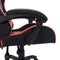 vidaXL - Racestoel - met - RGB - LED-verlichting - kunstleer - rood - en - zwart