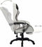 vidaXL - Racestoel - met - RGB - LED-verlichting - kunstleer - zwart - en - wit