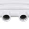 vidaXL Radiator/handdoekenrek curve 500x1160 mm