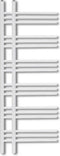 vidaXL Radiator/handdoekenrek E-model 600x1200 mm