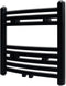 vidaXL Radiator/handdoekenrek gebogen 480x480 mm zwart