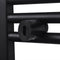 vidaXL Radiator/handdoekenrek gebogen 480x480 mm zwart