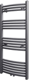 vidaXL Radiator/handdoekenrek gebogen 500x1160 mm grijs
