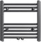 vidaXL Radiator/handdoekenrek gebogen 500x1160 mm grijs