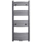 vidaXL Radiator/handdoekenrek gebogen 500x1160 mm grijs