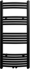 vidaXL Radiator/handdoekenrek gebogen 500x1160 mm zwart