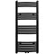vidaXL Radiator/handdoekenrek gebogen 500x1160 mm zwart