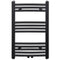 vidaXL Radiator/handdoekenrek gebogen 500x764 mm zwart