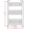 vidaXL Radiator/handdoekenrek gebogen 500x764 mm zwart