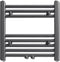 vidaXL Radiator/handdoekenrek recht 480x480 mm grijs