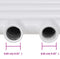 vidaXL Radiator/handdoekenrek recht 480x480 mm