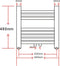 vidaXL Radiator/handdoekenrek recht 480x480 mm