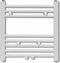 vidaXL Radiator/handdoekenrek recht 480x480 mm