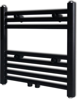 vidaXL Radiator/handdoekenrek recht 480x480 mm zwart