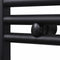 vidaXL Radiator/handdoekenrek recht 480x480 mm zwart