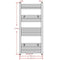 vidaXL Radiator/handdoekenrek recht 500x1160 mm zwart