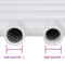 vidaXL Radiator/handdoekenrek recht 500x764 mm