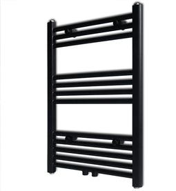 vidaXL Radiator/handdoekenrek recht 500x764 mm zwart