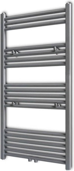 vidaXL Radiator/handdoekenrek recht 600x1160 mm grijs