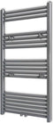 vidaXL Radiator/handdoekenrek recht 600x1160 mm grijs
