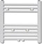 vidaXL Radiator/handdoekenrek recht 600x1160 mm