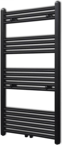 vidaXL Radiator/handdoekenrek recht 600x1160 mm zwart