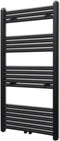 vidaXL Radiator/handdoekenrek recht 600x1160 mm zwart