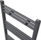 vidaXL Radiator/handdoekenrek recht 600x1160 mm zwart