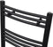 vidaXL Radiator/handdoekenrek recht 600x1160 mm zwart