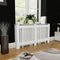 vidaXL Radiatorombouw 112 cm MDF wit