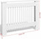 vidaXL Radiatorombouw 112 cm MDF wit