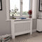 vidaXL Radiatorombouw 112x19x81.5 cm MDF wit
