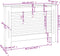 vidaXL Radiatorombouw 112x19x81.5 cm MDF wit