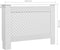 vidaXL Radiatorombouw 112x19x81.5 cm MDF wit