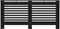 vidaXL Radiatorombouw 112x19x81.5 cm MDF wit