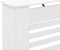 vidaXL Radiatorombouw 112x19x81.5 cm MDF wit