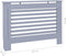 vidaXL Radiatorombouw 112x19x81 cm MDF antraciet