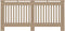 vidaXL Radiatorombouw 112x19x81 cm MDF