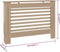 vidaXL Radiatorombouw 112x19x81 cm MDF