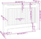 vidaXL Radiatorombouw 112x19x81 cm MDF