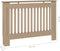 vidaXL Radiatorombouw 112x19x81 cm MDF