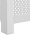 vidaXL Radiatorombouw 112x19x81 cm MDF zwart